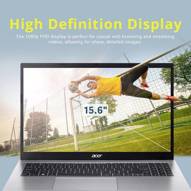 Alt view image 3 of 7 - Acer Aspire 3 15.6" FHD Laptop, AMD Ryzen 7 5700U Processor, 40GB RAM, 1TB SSD, AMD Radeon Graphics, Numeric Keypad, 720p HD Webcam, Wi-Fi 6, Windows 11 Home, Silver, 32GB Hotface USB Card