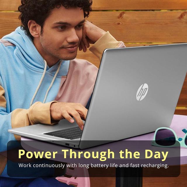 Alt view image 5 of 7 - HP 17.3" Full HD Laptop, Intel Core i3 1215U Processor, 64GB DDR4 RAM, 2TB PCIe SSD, Intel UHD Graphics, Wi-Fi 5, HD Camera, Windows 11 Home, Natural Silver, 32GB Hotface USB Card
