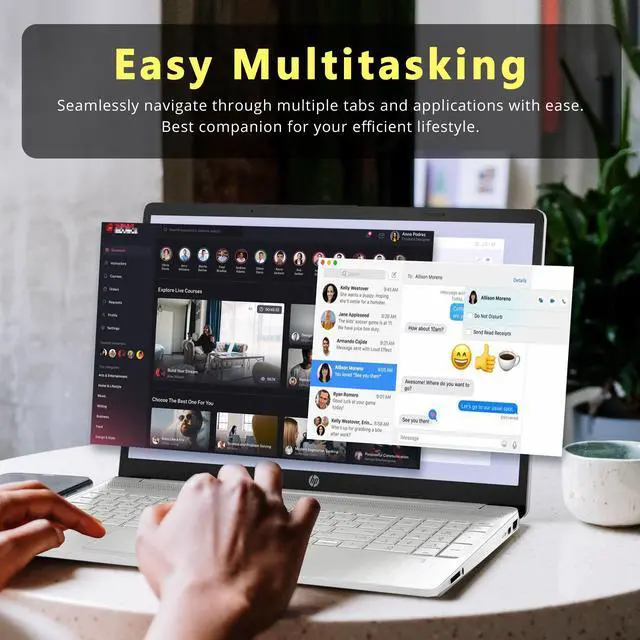 Alt view image 6 of 7 - HP 15.6" FHD Touchscreen Business Laptop, Intel Core i7-1255U, 32GB RAM, 1TB PCIe SSD, Intel Iris Xe Graphics, Num Pad, Webcam, Windows 11 Pro, Natural Silver, 32GB Hotface USB Card