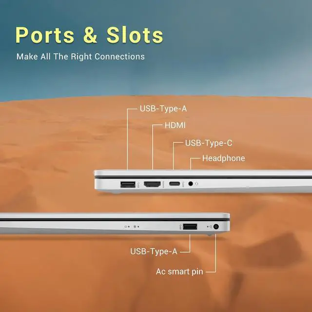 Alt view image 7 of 7 - HP 17.3" IPS FHD Business Laptop, Intel Core i3-N305 Processor, 16GB RAM, 512GB SSD, Intel UHD Graphics, Fingerprint Reader, HD Camera, Wi-Fi 6, Windows 11 Pro, Natural Silver, 32GB Hotface USB Card
