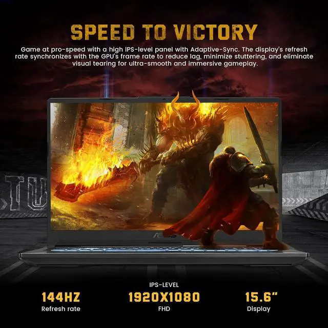 Alt view image 4 of 5 - ASUS TUF 15.6" FHD 144Hz Gaming Laptop, Intel i7-13620H, NVIDIA GeForce RTX 4070 8GB, 64GB DDR5, 2TB SSD, RGB Backlit Keyboard, WiFi 6, Webcam, Win 11 Pro, Mecha Grey, 256GB Docking Station Set