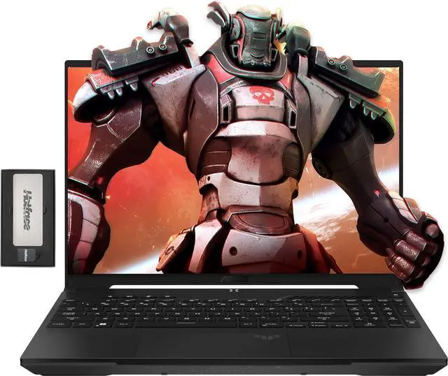 Main image of ASUS TUF A16 16" 165Hz FHD Gaming Laptop, AMD Ryzen 7-7735HS, 32GB DDR5, 2TB PCIe SSD, AMD Radeon RX 7700S, Backlit Keyboard, Dolby Atmos, WiFi 6, Off Black, Win 11 Pro, 256GB Docking Station Set