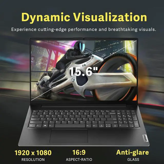 Alt view image 4 of 7 - Lenovo V15 Gen 4 15.6" FHD Anti-Glare Laptop, Intel i5-13420H, 40GB DDR4 RAM, 1.16TB Storage (1TB SSD+160GB Docking Station Set), Intel UHD Graphics, Number Pad, Webcam, Windows 11 Pro, Black