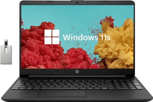 Main image of HP 15.6 HD Student Laptop, Intel Pentium Silver N5030, 8GB RAM, 256GB SSD, Intel UHD Graphics, HD Webcam, Numpad, Wi-Fi 5, Bluetooth, 1 Year Office 365, Win 11, Black, 32GB USB Card