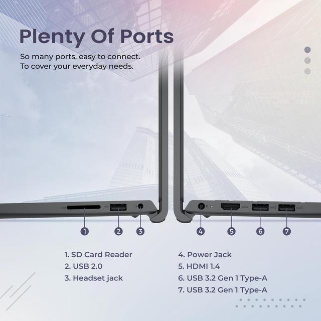 Alt view image 7 of 7 - Dell Inspiron 15 3520 15.6" FHD Touch Laptop, Intel i7-1255U, 64GB RAM, 2TB PCIe SSD, Intel Iris Xe Graphics, Num Pad, Camera, WiFi, HDMI, Black, Win 11 Pro