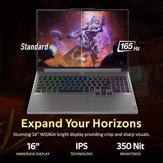 Alt view image 4 of 7 - Lenovo Legion 5 16" WQXGA 165Hz Gaming Laptop, Intel i7-14650HX, 64GB DDR5, 4TB PCIe SSD, GeForce RTX 4070, RGB Backlit Keyboard, FHD Camera, Wi-Fi 6E, Windows 11 Pro, Gray, 256GB Docking Station Set