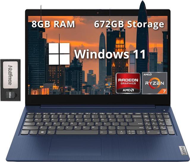 Main image of Lenovo IdeaPad 5 15.6" FHD Laptop, AMD Ryzen 7 5825U Processor, 8GB RAM, 672GB Storage(512GB SSD+160GB Docking Station Set), AMD Radeon Graphics, Number Pad, Backlit Keyboard, Windows 11, Abyss Blue