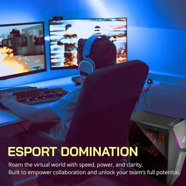 Alt view image 5 of 7 - ASUS ROG Gaming Desktop, Intel i5-11400F Processor, 64GB DDR4 RAM, 2TB PCIe SSD + 2TB HDD, NVIDIA GeForce GTX 1660TI 6GB DDR6, WiFi 6, Win 11, Grey, 32GB Hotface USB Card