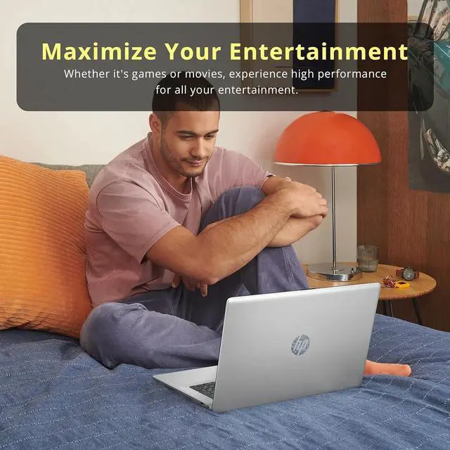 Alt view image 6 of 7 - HP 17.3" FHD IPS Business Laptop, AMD Ryzen 5 7430U, 64GB RAM, 2.16TB Storage (2TB SSD+160GB Docking Station Set), AMD Radeon Graphics, Num Pad, Webcam, HD Audio, Wi-Fi 6, Win 11 Pro, Silver
