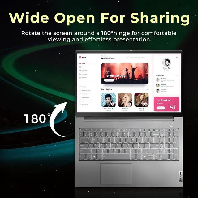 Alt view image 6 of 7 - Lenovo ThinkBook 15 G4 15.6" FHD Laptop, AMD Ryzen 7 5825U, 40GB RAM, 2.16TB Storage (2TB SSD+160GB Docking Station Set), Backlit Keyboard, FHD Webcam, Fingerprint Reader, Win 11 Pro, Grey