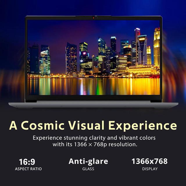 Alt view image 5 of 7 - Lenovo Ideapad 1 15.6" HD Anti-Glare Laptop, Intel Celeron N4500, 20GB RAM, 1.16TB Storage(1TB SSD+160GB Docking Station Set), Intel UHD Graphics, Num Pad, Webcam, Win 11s, Grey