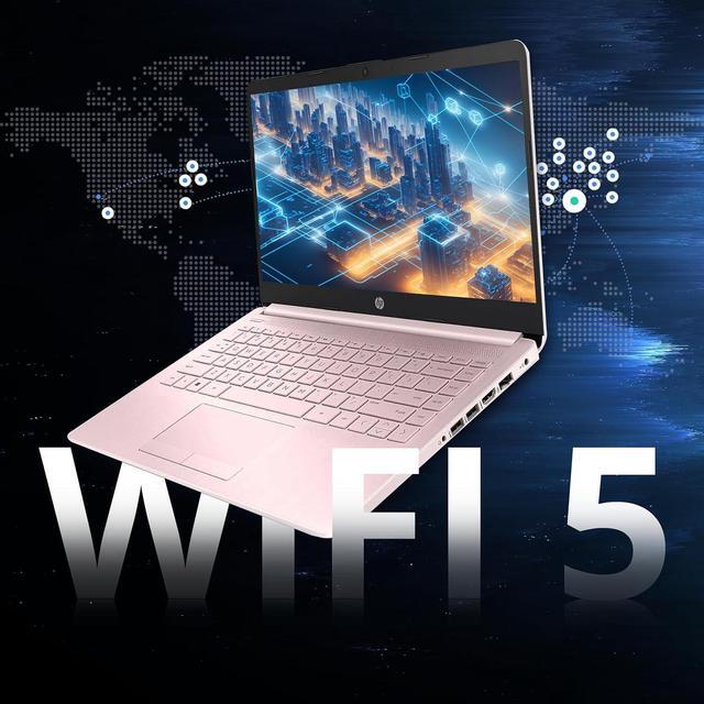Alt view image 4 of 6 - HP Flagship 14" Laptop with 1 Year Office 365 | 16GB RAM | 1.22TB Storage(64GB EMMC & 160GB Docking Station & 1TB Cloud Storage) | Intel 4-Core Processor| Webcam | Pink | Windows 11