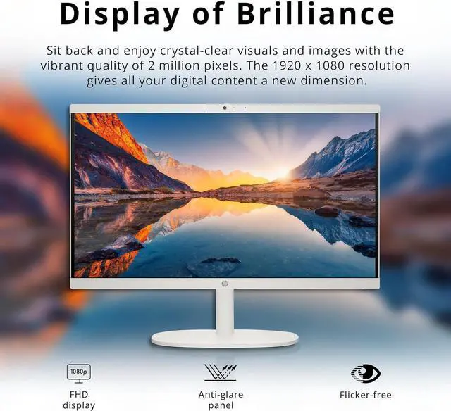 Alt view image 4 of 7 - HP All-in-One Desktop Computer, 21.5" FHD Display, Intel Celeron J4025 Processor, 32GB RAM, 1.16TB Storage (1TB SSD + 160GB Docking Station Set), HD Privacy Camera, Wired Keyboard&Mouse, Win 11, White