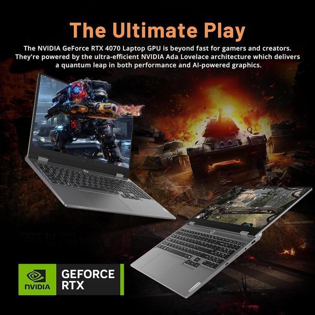 Alt view image 6 of 7 - Lenovo LOQ 15.6" FHD 144Hz Gaming Laptop, AMD Ryzen 7 7435HS, 16GB DDR5, 512GB SSD, NVIDIA GeForce RTX 4070, Backlit Keyboard, HD Webcam, Wi-Fi 6, Win 11 Pro, Luna Grey, 256GB Docking Station Set