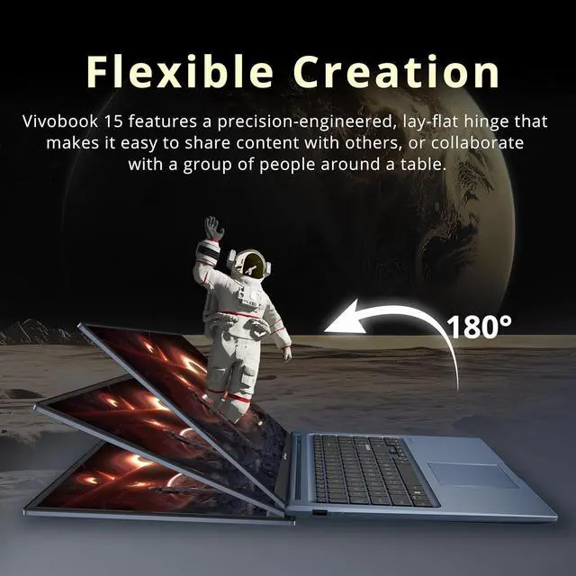 Alt view image 5 of 7 - ASUS Vivobook 15.6 FHD Laptop, Intel i5-1235U, 16GB DDR4 RAM, 672GB Storage (512GB SSD+160GB Docking Station Set), Intel Iris Xe Graphics, Number Pad, 720p HD Camera, Win 11 Pro, Quiet Blue
