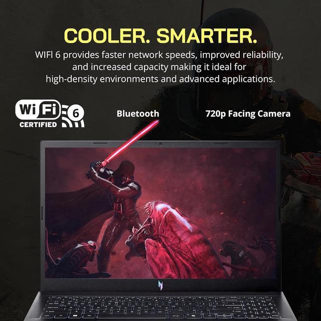 Alt view image 7 of 7 - acer Nitro 15.6" FHD IPS 144Hz Gaming Laptop, Intel i7-13620H, 64GB DDR5, 2TB SSD, NVIDIA GeForce RTX 4060, Keyboard Backlight, Wi-Fi 6, HD Webcam, Windows 11 Home, Black, 256GB Docking Station Set