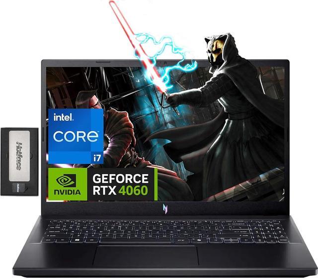 Main image of acer Nitro 15.6" FHD IPS 144Hz Gaming Laptop, Intel i7-13620H, 64GB DDR5, 2TB SSD, NVIDIA GeForce RTX 4060, Keyboard Backlight, Wi-Fi 6, HD Webcam, Windows 11 Home, Black, 256GB Docking Station Set