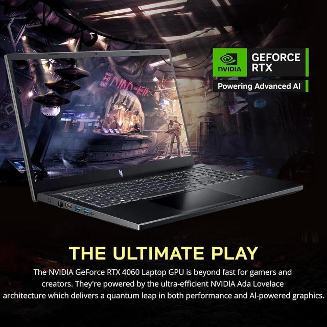 Alt view image 5 of 7 - acer Nitro 15.6" FHD IPS 144Hz Gaming Laptop, Intel i7-13620H, 64GB DDR5, 2TB SSD, NVIDIA GeForce RTX 4060, Keyboard Backlight, Wi-Fi 6, HD Webcam, Windows 11 Home, Black, 256GB Docking Station Set