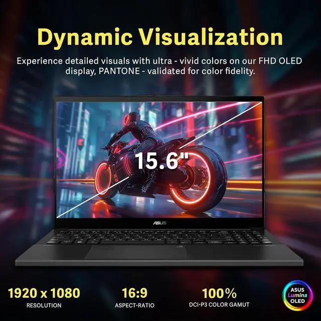 Alt view image 4 of 7 - ASUS Vivobook Pro OLED 15.6" FHD Laptop, Intel Ultra 9 185H, 24GB DDR5, 2.28TB Storage (2TB SSD + 288GB Docking Station Set), NVIDIA GeForce RTX 3050, Backlit Keyboard, Wi-Fi 6E, Win 11 Home, Gray