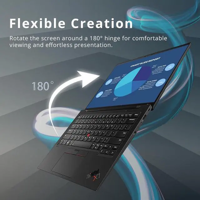 Alt view image 6 of 7 - Lenovo ThinkPad X1 Carbon 14" WUXGA Laptop, Intel i7-1260P, 16GB RAM, 1.28TB Storage (1TB SSD+288GB Docking Station Set), Intel Iris Xe Graphics, Backlit Keyboard, Fingerprint Reader, Win11 Pro, Black