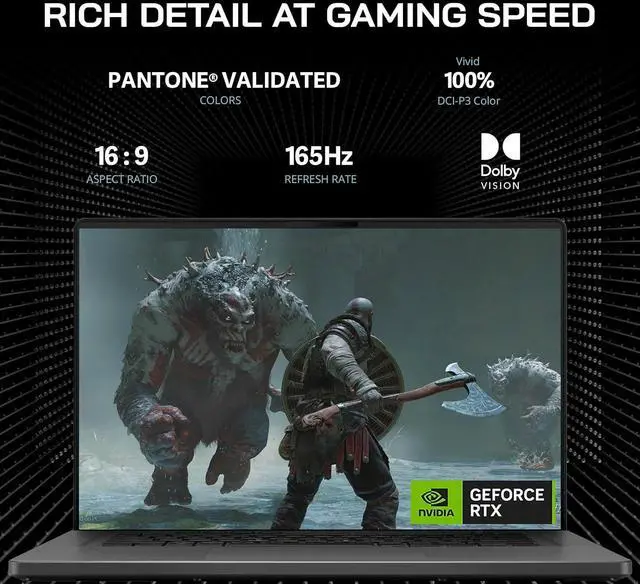 Alt view image 4 of 7 - ASUS ROG Zephyrus G16 16" FHD 165Hz Gaming Laptop, Intel Core i7 13620H, NVIDIA GeForce RTX 4070 8GB GDDR6, 48GB RAM, 4TB SSD, Backlit Keyboard, Windows 11, Gray, 256GB Docking Station Set