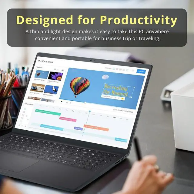 Alt view image 6 of 7 - Dell Inspiron 15 3530 15.6" FHD Touchscreen Laptop, Intel i7-1355U, 32GB DDR4 RAM, 1TB PCIe SSD, Intel Iris Xe Graphics, Number Pad, Wi-Fi 6, HD Camera, Windows 11 Pro, Black