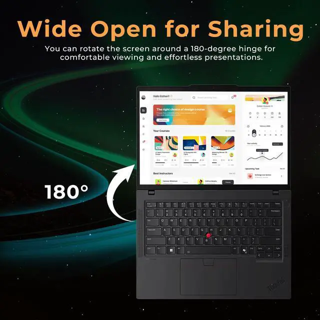 Alt view image 6 of 7 - Lenovo ThinkPad T14 G5 14" WUXGA Business Laptop, Intel Ultra 5 125U,16GB DDR5,800GB Storage(512GB SSD+288GB Docking Station Set),Backlit Keyboard, CoPilot+, Win 11, Black