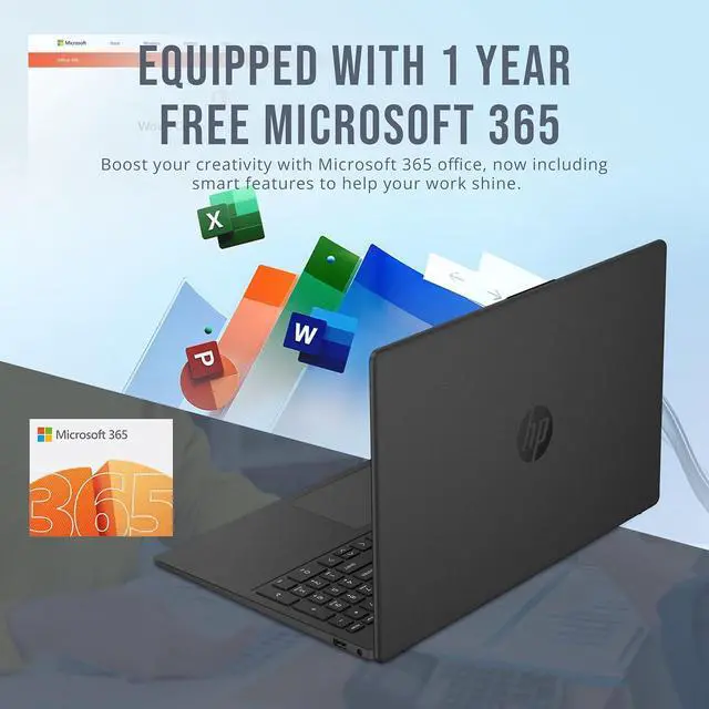 Alt view image 4 of 7 - HP 15.6" FHD IPS Laptop, Intel 7 150U, 800GB Storage (512GB SSD+288GB Docking Station Set),16GB RAM, Intel Graphics, Numeric Keypad, 1 Year Office 365, Windows 11, Black