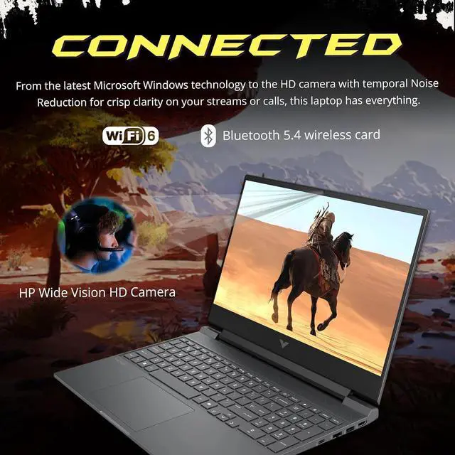 Alt view image 6 of 7 - HP Victus 15.6" FHD 144Hz Gaming Laptop, AMD Ryzen 7 7445HS, NVIDIA GeForce RTX 4050, 64GB DDR5, 2TB PCIe SSD, Backlit Keyboard, Copilot, Wi-Fi 6, Windows 11 Pro, Mica Silver, 1TB Docking Station Set
