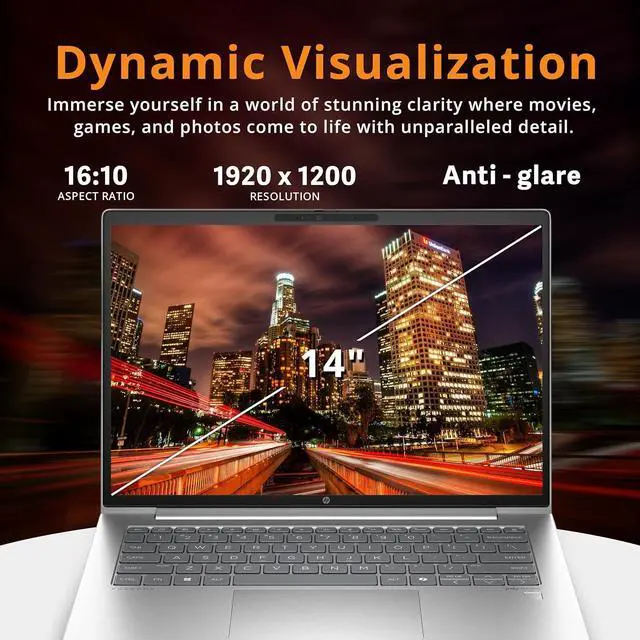 Alt view image 4 of 7 - HP ProBook 440 G11 14" IPS WUXGA Business Laptop, Intel Ultra 7 155U, 16GB RAM, 1.5TB Storage (512GB SSD+1TB Docking Station Set), Backlit Keyboard, Fingerprint Reader, Win 11 Pro, Silver