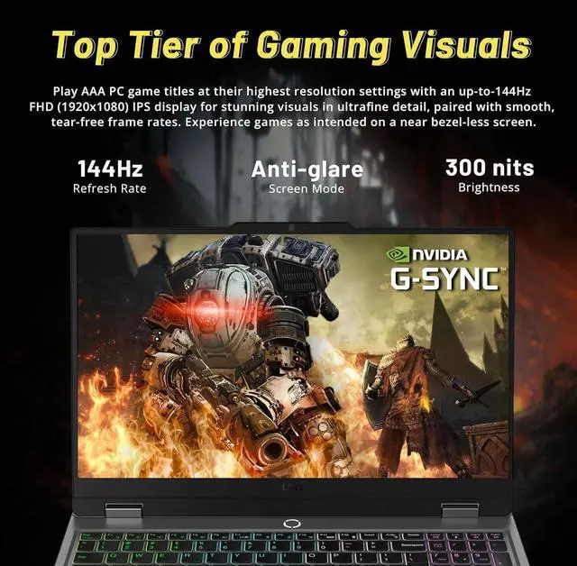 Alt view image 4 of 7 - Lenovo LOQ 15.6'' 144Hz FHD Gaming Laptop, AMD Ryzen 7 8845HS 16GB RAM, 1TB SSD, NVIDIA GeForce RTX 4060, Backlit Keyboard,  Windows 11 Pro, Luna Grey, 1TB Docking Station Set