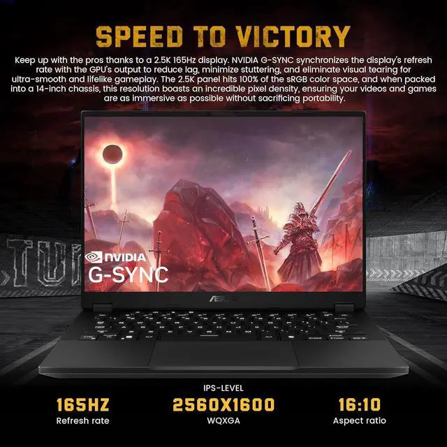 Alt view image 4 of 7 - ASUS TUF A14 14'' WQXGA 165Hz Gaming Laptop, AMD Ryzen AI 9 HX 370 16GB RAM, 1TB SSD, NVIDIA GeForce RTX 4060, Backlit Keyboard, Copilot, Windows 11 Home, Black, 1TB Docking Station Set