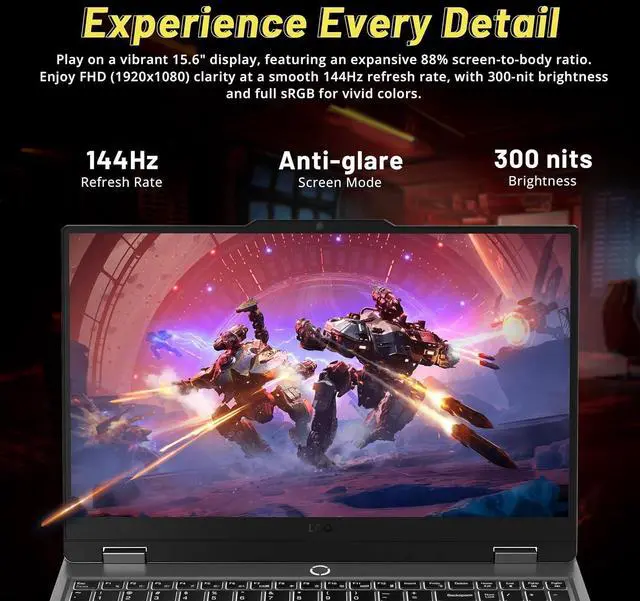 Alt view image 4 of 7 - Lenovo LOQ 15.6" 144Hz FHD Gaming Laptop, AMD Ryzen 5 7235HS, 32GB RAM, 1TB SSD, NVIDIA GeForce RTX 4050, Backlit Keyboard, Numeric Keypad, Win 11, Luna Grey, 1TB Docking Station Set