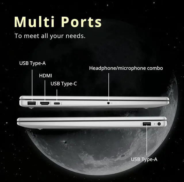 Alt view image 7 of 7 - HP 15.6" FHD IPS Touchscreen Laptop, AMD Ryzen 7 7730U, 16GB RAM, 800GB Storage (512GB SSD+288GB Docking Station Set), AMD Radeon Graphics, Numeric Keypad, Windows 11 Home, Silver