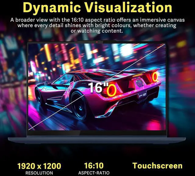 Alt view image 4 of 7 - Lenovo Ideapad 5 16" WUXGA Touchscreen 2-in-1 Laptop, AMD Ryzen AI 5 340, 16GB RAM, 1.5TB Storage(512GB SSD+1TB Docking Station Set), AMD Radeon 840M, Backlit Keyboard, Win 11, Blue