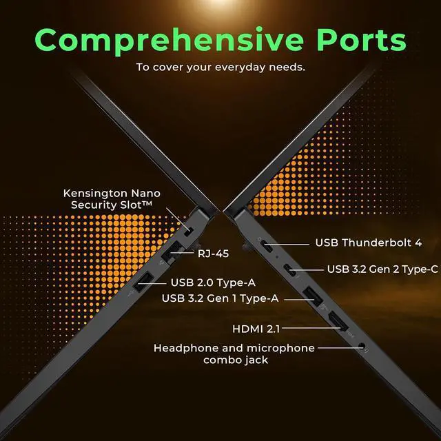 Alt view image 7 of 7 - Lenovo ThinkPad E16 Gen 1 16" WUXGA Business Laptop, Intel i5-1335U, 16GB DDR4 RAM, 416GB Storage (256GB SSD+160GB Docking Station Set), Backlit Keyboard, Fingerprint Reader, Win 11 Pro, Black