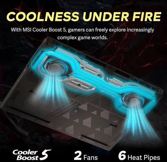 Alt view image 6 of 7 - MSI Vector 16" 240Hz QHD+ Gaming Laptop, AMD Ryzen 9 8940HX, 16GB DDR5, 1TB PCIe SSD, NVIDIA GeForce RTX 5070 Ti, 24-Zone RGB Backlit Keyboard, Copilot, Win 11 Pro, Gray, 1TB Docking Station Set