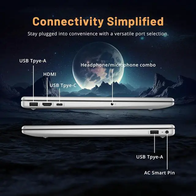 Alt view image 7 of 7 - HP 15.6" FHD Touchscreen Business Laptop, Intel Core i7-1355U, 16GB RAM, 800GB Storage(512GB SSD+288GB Docking Station Set), Intel Iris Xe Graphics, Numeric Keypad, Windows 11 Home, Silver