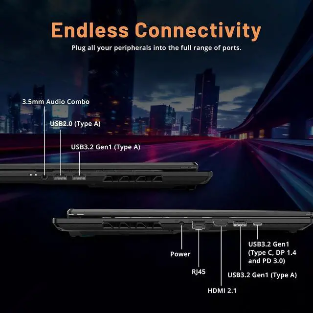 Alt view image 7 of 7 - GIGABYTE Gaming A16 16" WUXGA 165Hz Laptop, Intel i7-13620H, 16GB DDR5, 1.5TB Storage (512GB SSD+1TB Docking Station Set), NVIDIA GeForce RTX 4050, RGB Backlit Keyboard, Win 11 Pro, Black Steel