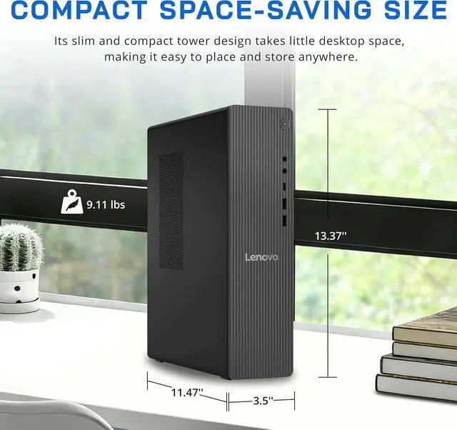 Alt view image 6 of 7 - Lenovo IdeaCentre Tower 8 Desktop PC, AMD Ryzen 7 250, 32GB DDR5 RAM, 3TB Storage (2TB SSD+1TB Docking Station Set), AMD Radeon 780M GPU, Copilot, Keyboard & Mouse, Win 11, Gray