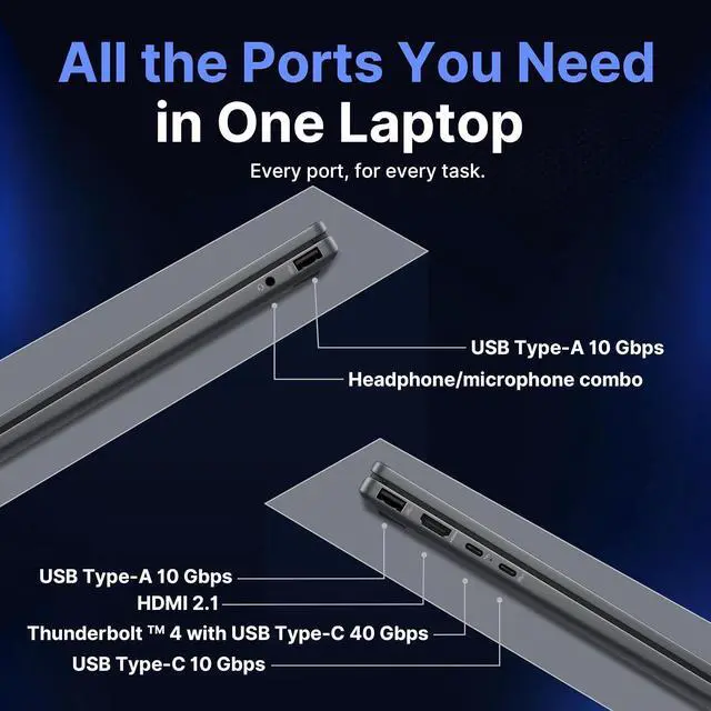 Alt view image 7 of 7 - HP OmniBook X Flip 2-in-1 16" 2K Touchscreen Laptop, Intel Ultra 9 288V, 32GB LPDDR5X, 1.5TB Storage (512GB SSD+1TB Docking Station), Intel Arc 140V, Backlit Keyboard, Copilot+ PC, Win 11, Gray