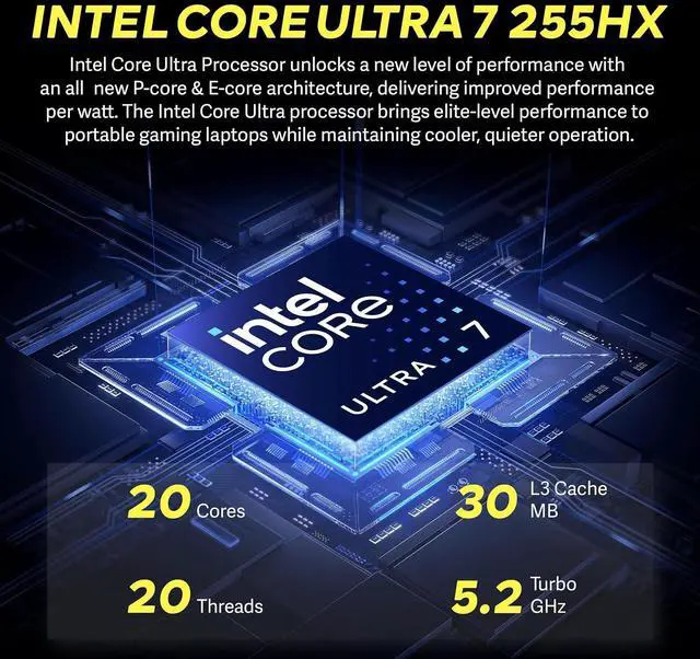 Alt view image 4 of 7 - msi Vector 16 HX AI 16" FHD+ Gaming Laptop, Intel Core Ultra 7 255HX, RTX 5070Ti 12GB GDDR7, 16GB DDR5, 2TB Storage(1TB SSD+1TB Docking Station Set), WiFi 6E, Backlit Keyboard, Win 11, Gray