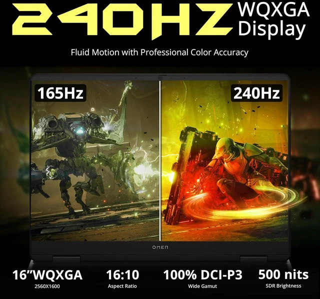Alt view image 4 of 7 - HP OMEN Slim 16 16" WQXGA IPS 240Hz Gaming Laptop, Intel Core Ultra 9 285H, GeForce RTX 5070 8GB, 16GB DDR5, 2TB Storage (1TB SSD+1TB Docking Station Set), Backlit, Wi-Fi 6, Win 11 Pro, Black