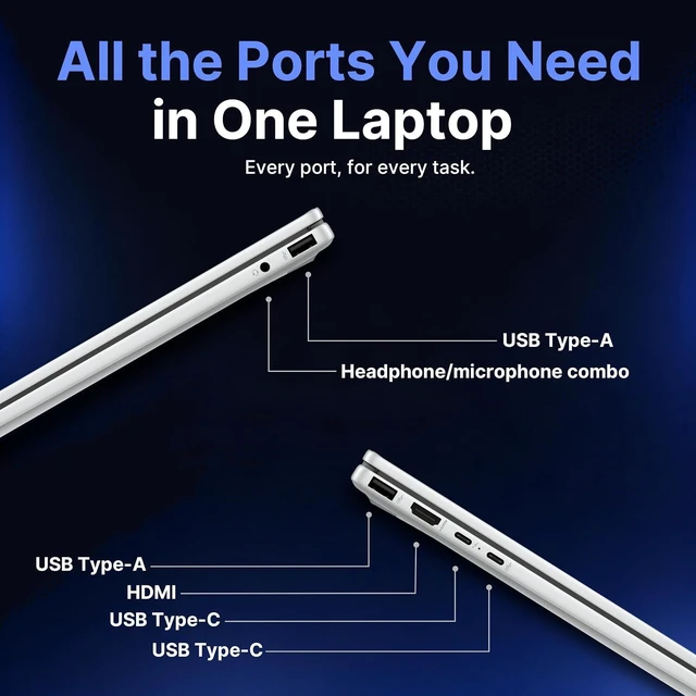 Alt view image 7 of 7 - HP OmniBook 7 Flip 16" 3K 2-in-1 Touch Laptop, Intel Ultra 7 258V, 32GB RAM, 3TB Storage(2TB SSD+1TB Docking Station), Intel Arc 140V, Copilot+ PC, Backlit Keyboard, Stylus Pen, Win 11 Pro, Silver