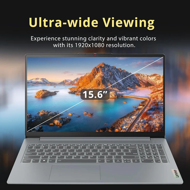 Alt view image 4 of 7 - Lenovo IdeaPad Slim 3i 15.6" FHD Anti-Glare Business Laptop, Intel Core i3-N305, 8GB LPDDR5 RAM, 1.12TB Storage(128GB UFS+1TB Docking Station), Intel UHD Graphics, WiFi 6, Win 11 Pro, Gray