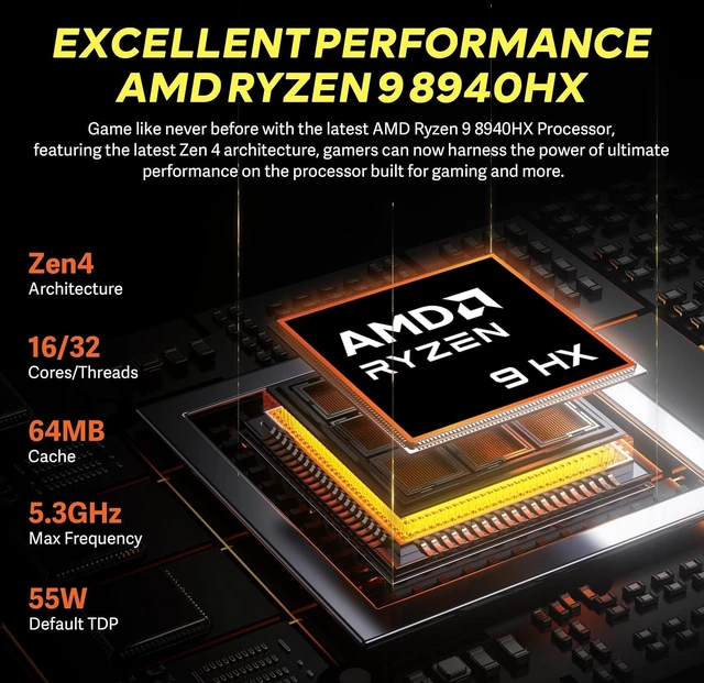 Alt view image 5 of 7 - msi Vector A16 16" QHD+ 240Hz Gaming Laptop,AMD Ryzen 9 8940HX,NVIDIA GeForce RTX 5080,32GB DDR5,2TB Storage(1TB SSD+1TB Docking Station Set),24-Zone RGB Backlit Keyboard,Win 11,Cosmo Gray