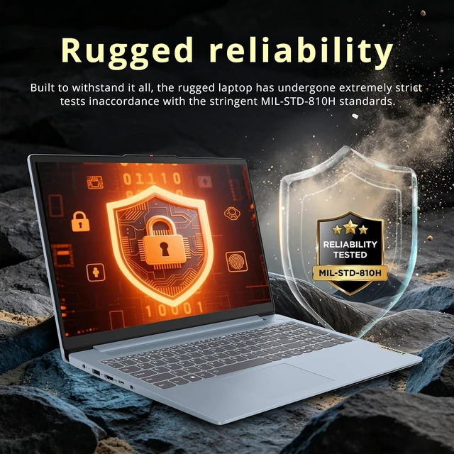 Alt view image 7 of 7 - Lenovo IdeaPad Slim 3i 15.6" Full HD Laptop, Intel Processor N150, 8GB LPDDR5 RAM, 288GB Storage(128GB UFS+160GB Docking Station), Wi-Fi 6, 720p HD Privacy Webcam, Copilot, Win 11 Home, Frost Blue