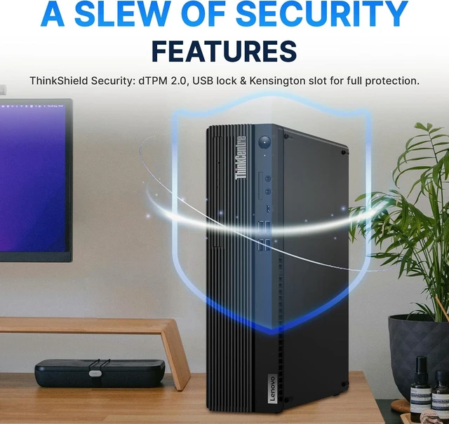 Alt view image 6 of 7 - Lenovo ThinkCentre M75s Gen 5 Business Desktop, AMD Ryzen 7 PRO 8700G, 16GB DDR5, 1.5TB Storage (512GB SSD+1TB Docking Station), AMD Radeon 780M, Wi-Fi 6, Wired Keyboard & Mouse, Win 11 Pro, Black