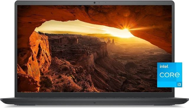 Main image of Dell New Inspiron 15 3000 Slim Laptop, 15.6" FHD LED Display, 11th Gen Intel Core i3-1115G4 Processor, 8 GB DDR4 RAM, 256 GB SSD, HDMI, Webcam, Windows 10 Home, Black