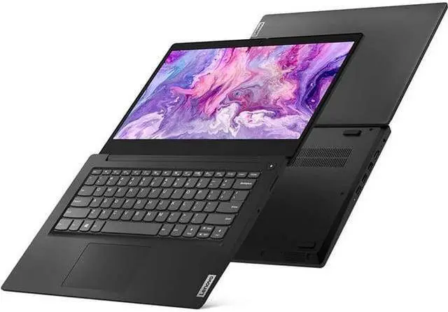 Alt view image 5 of 6 - Lenovo Ideapad 3 14" HD Laptop, Intel Pentium Gold 6405U Processor, 8GB RAM, 256GB PCIe SSD, Intel UHD Graphics, Speakers, Webcam, WiFi, Bluetooth, Win 10 S, Black, with Hotface 32GB USB Card